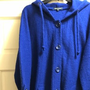 ‘For Cynthia’ wool, hooded, swing jacket. Size XL.